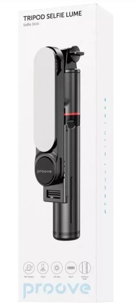Трипод Proove Selfie Lume 1110 mm Black 007 фото